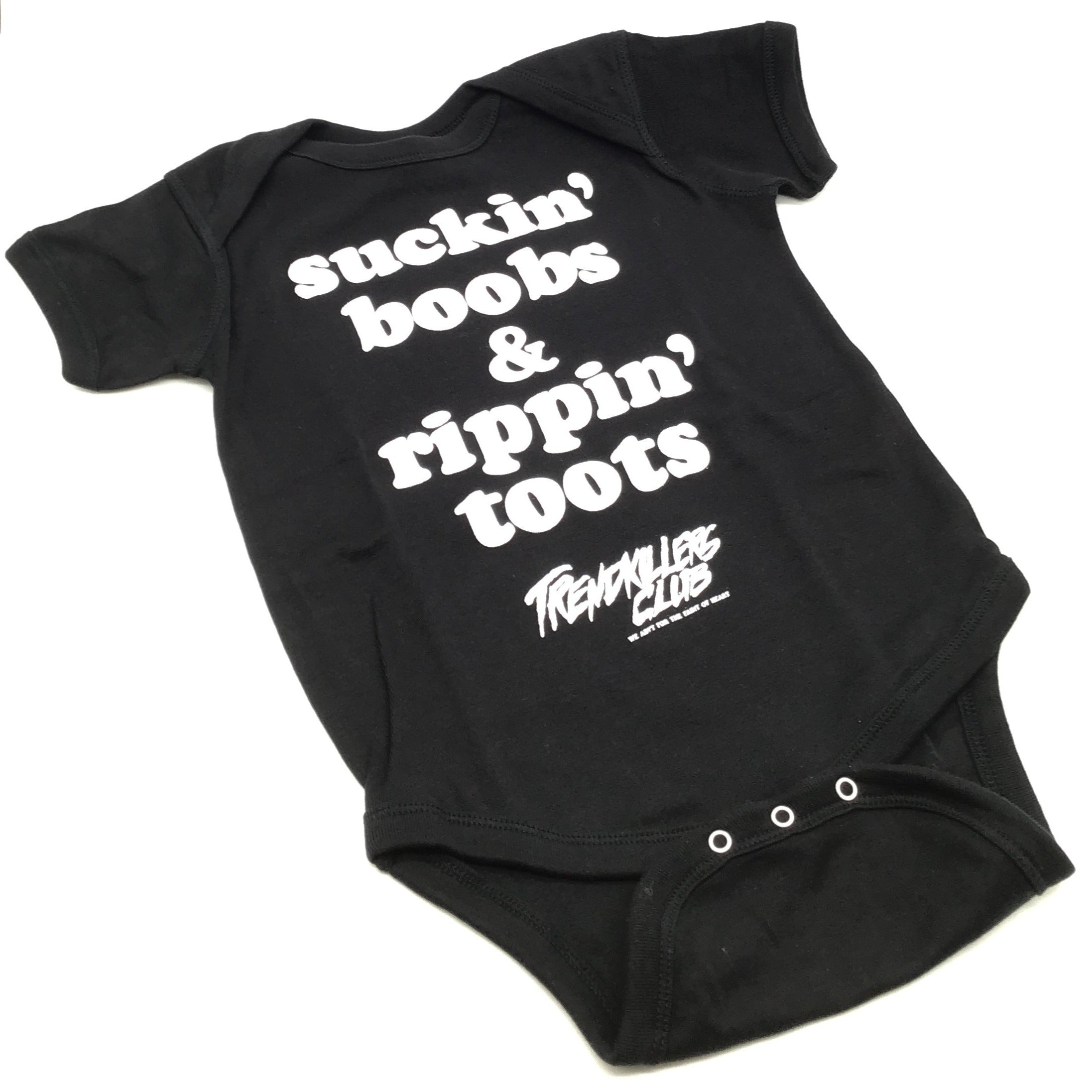 Rippin' Toots baby onesie