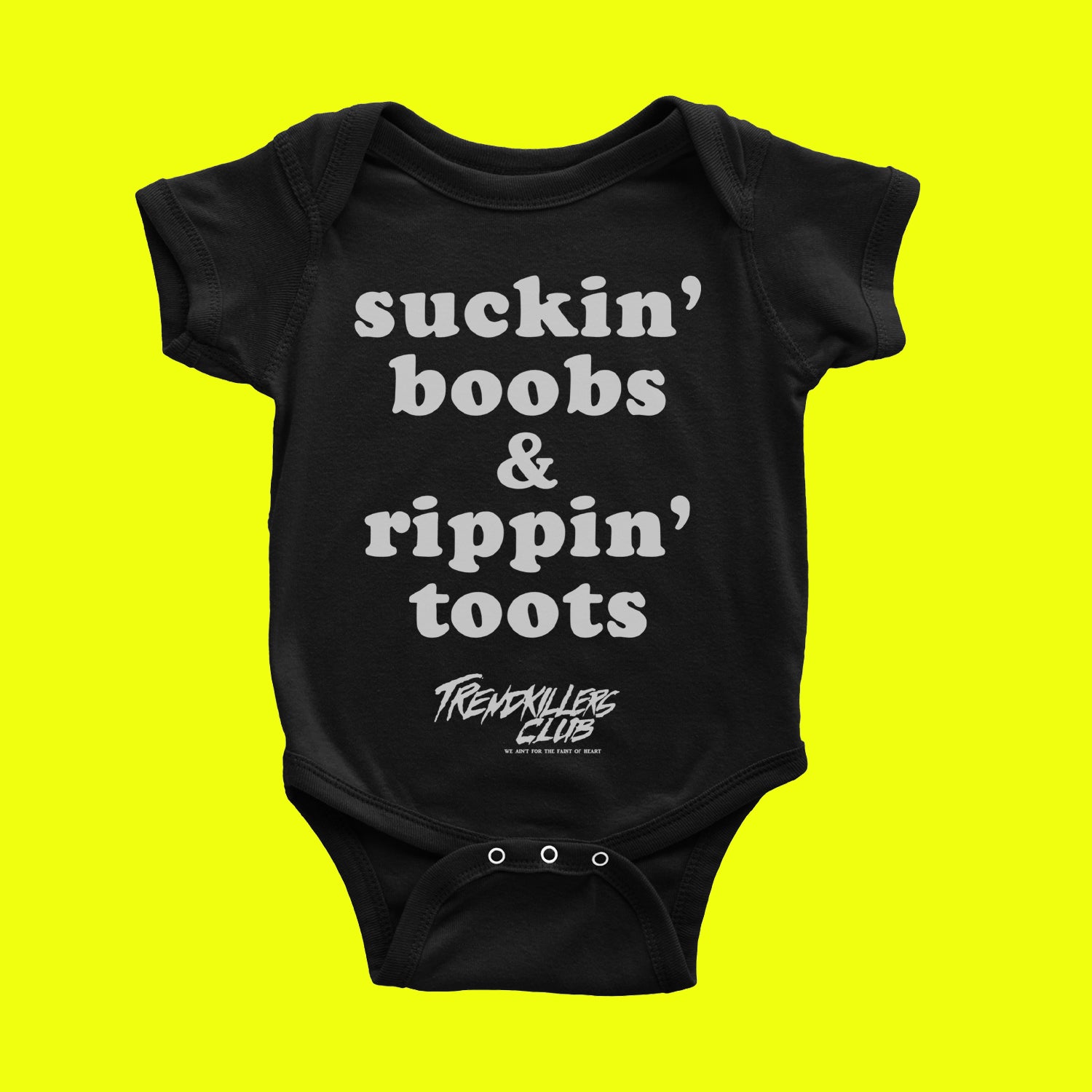 Rippin' Toots baby onesie